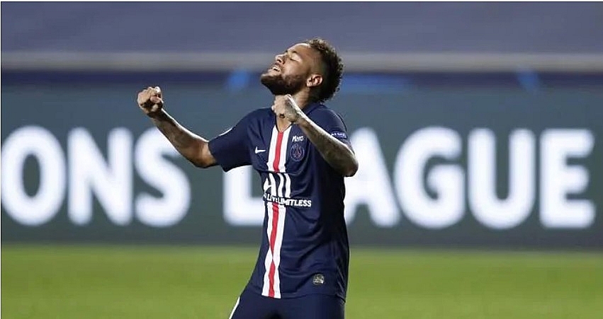 Neymar celebrates victory. Photo: Getty. 1415 psg 1