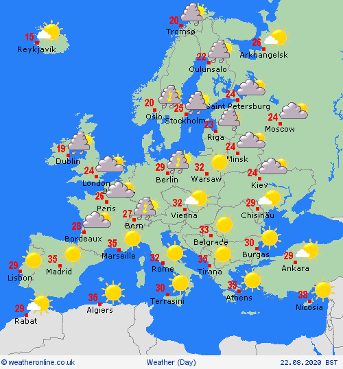 UK and Europe weather forecast latest, August 22: Storm Ellen reintroduces robust heatwave back to Europe UK and Europe weather forecast latest, August 22: Storm Ellen reintroduces robust heatwave back to Europe
