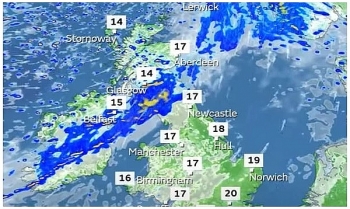 uk and europe weather forecast latest september 11 wet and windy weather to cover many parts of europe