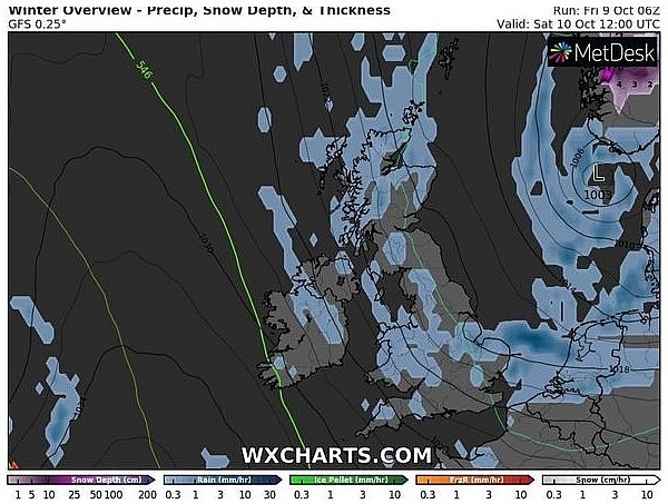 UK and Europe weather forecast latest, October 10: Freezing air as "first snow" to batter Britain UK and Europe weather forecast latest, October 10: Freezing air as "first snow" to batter Britain