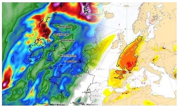 UK and Europe weather forecast latest, October 21: Storm Barbara threats Britain with strong winds and torrential rain. UK and Europe weather forecast latest, October 21: Storm Barbara threats Britain with strong winds and torrential rain.