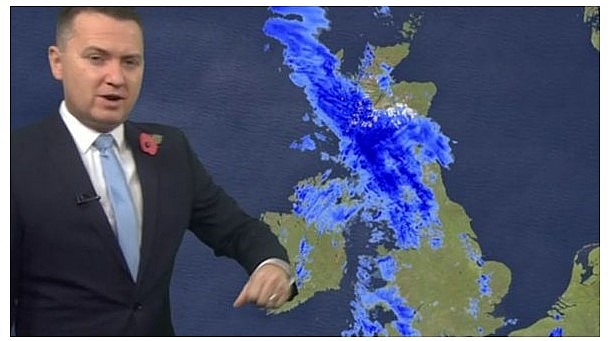 BBC Weather: The Met Office has issued two yellow weather warnings because of the incoming front (Image: BBC WEATHER) 2141 uk 311 1