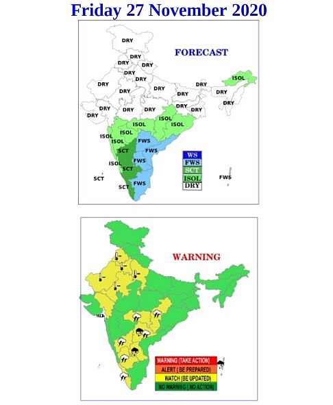 India weather forecast latest, November 27: Light snow and rainfall in isolated places in Valley India weather forecast latest, November 27: Light snow and rainfall in isolated places in Valley