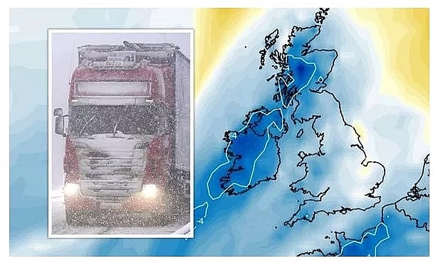 UK snow: Britain is bracing for a big freeze next week as the mercury is set to plummet (Image: WXCHARTS/Getty) 4251 uk 2811