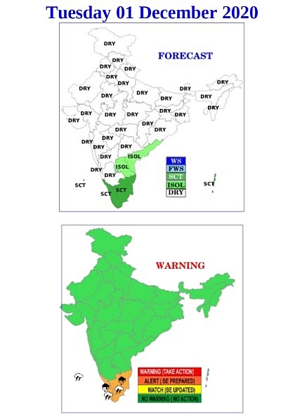 India weather forecast latest, December 1: Another storm sets to hit Tamil Nadu and Kerala India weather forecast latest, December 1: Another storm sets to hit Tamil Nadu and Kerala
