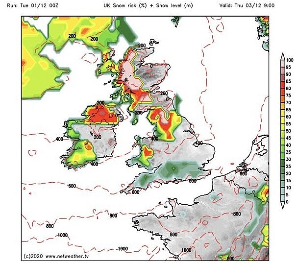 UK and Europe weather forecast latest, December 3: Freezing cold arrives with an alarming snow plume UK and Europe weather forecast latest, December 3: Freezing cold arrives with an alarming snow plume