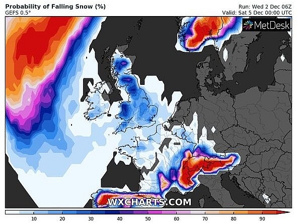 UK and Europe weather forecast latest, December 4: Ferocious chill with five day snow bomb to hit Britain UK and Europe weather forecast latest, December 4: Ferocious chill with five day snow bomb to hit Britain
