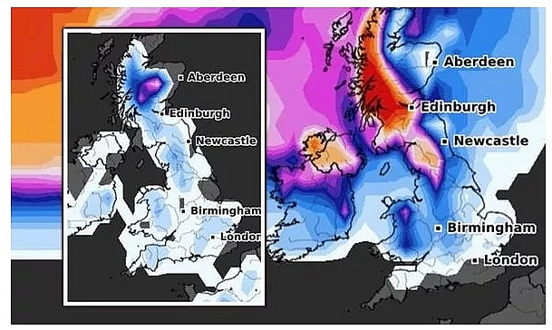UK and Europe weather forecast latest, December 4: Ferocious chill with five day snow bomb to hit Britain UK and Europe weather forecast latest, December 4: Ferocious chill with five day snow bomb to hit Britain