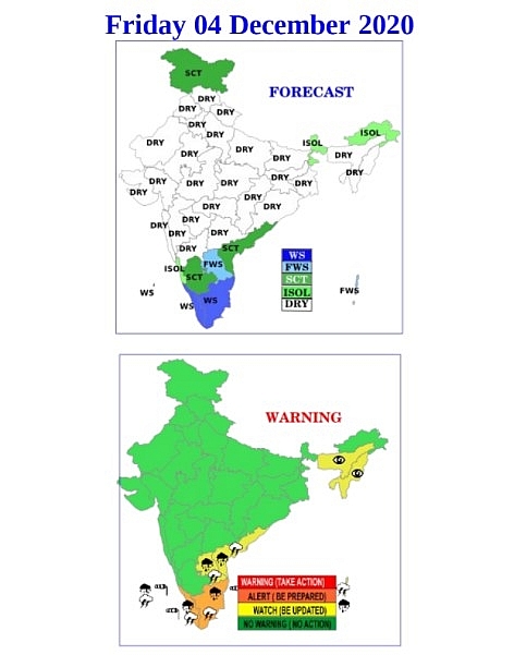 India weather forecast latest, December 4: Red alerts issued for 4 districts of Kerala due to Cyclone Burevi India weather forecast latest, December 4: Red alerts issued for 4 districts of Kerala due to Cyclone Burevi