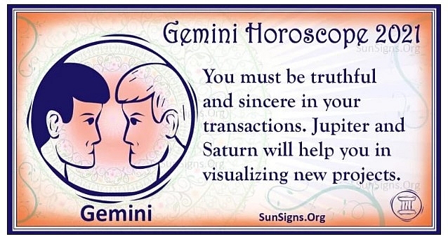 Yearly Horoscope 2021: Astrological Prediction for Gemini Yearly Horoscope 2021: Astrological Prediction for Gemini