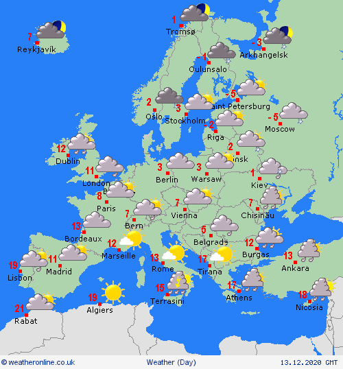 UK and Europe weather forecast latest, December 13: Freezing Christmas to come with -7 degree Celsius UK and Europe weather forecast latest, December 13: Freezing Christmas to come with 7 degree Celsius