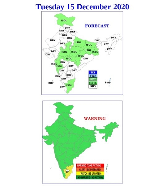 India weather forecast latest, December 15: Light rain and thundershowers to continue with a dip in temperature India weather forecast latest, December 15: Light rain and thundershowers to continue with a dip in temperature