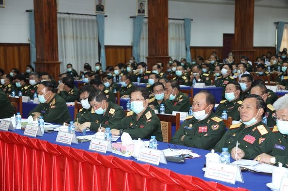 ກອງປະຊ ມສະຫລ ບວຽກງານປ ອງກ ນຊາດ ປະຈ າສ ກ ປ 2020