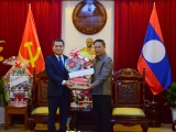 DAFO ຢ້​ຽມ​ຢາມ ແລະ ອວຍ​ພອນ​ບຸນ​ປີ​ໃໝ່​ການ​ນຳ​ສະ​ຖານ​ທູດ ລາວ ປະ​ຈຳ ດ່າ​ນັ້ງ