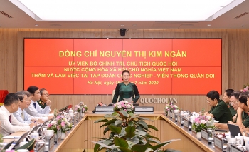 ປະ​ທານ​ສະ​ພາ​ແຫ່ງ​ຊາດ ຫວຽດນາມ ​ເຮັດ​ວຽກ​ກັບ​ກຸ່ມ​ບໍ​ລິ​ສັດ ອຸດ​ສາ​ຫະ​ກຳ - ໂທ​ລະ​ຄົມ​ມະ​ນາ​ຄົມ ກອງ​ທັບ