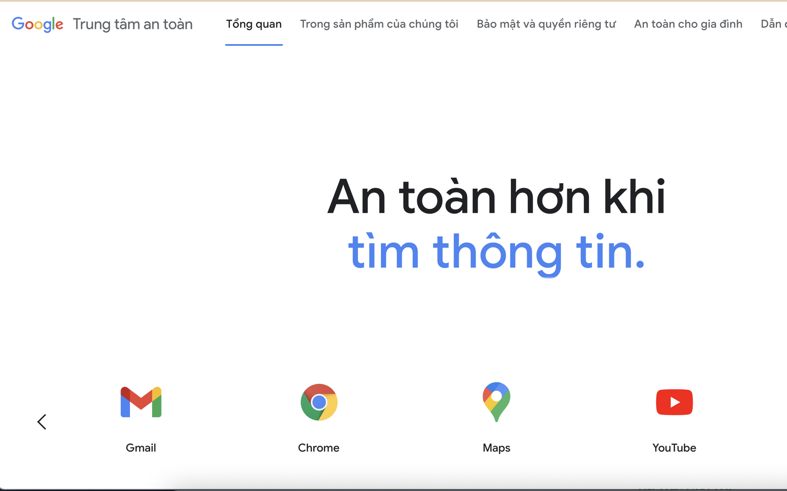 ເປີດ​ນຳ​ໃຊ້​ສູນ​ຄວາມ​ປອດ​ໄພ Google ໃຫ້​ຊາວ​ຫວຽດ​ນາມ