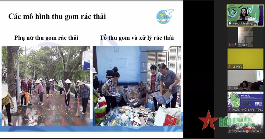 ກອງ​ປະ​ຊ​ຸ​ມ​ທາງ​ໄກ ແມ່​ຍິງ ຫວຽດ​ນາມ ເຂົ້າ​ຮ່ວມ​ກາ​ນ​ກະ​ທຳ​ຮັບ​ມື​ກັບ​ການ​ປ່ຽນ​ແປງ​ຂອງ​ດິນ​ຟ້າ​ອາ​ກາດ