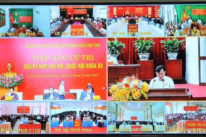 ທ່ານ​ນາ​ຍົ​ກ​ລັດ​ຖະ​ມົນ​ຕີ ຟ້າມ​ມິງ​ຈິງ ພົບ​ປະ​ກັບ​ຜູ້​ມີ​ສິດ​ເລືອກ​ຕັ້ງ​ນະ​ຄອນ ເກິ່ນ​ເທີ