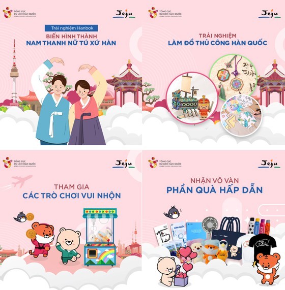 Các hoạt động trải nghiệm đa dạng tại gian hàng của KTO Việt Nam Các hoạt động trải nghiệm đa dạng tại gian hàng của KTO Việt Nam