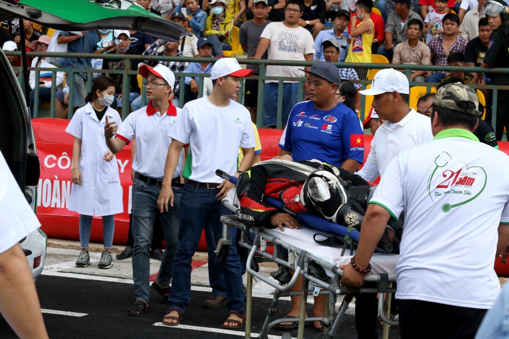 Gay cấn giải đua môtô tại Cần Thơ gay can giai dua moto tai can tho