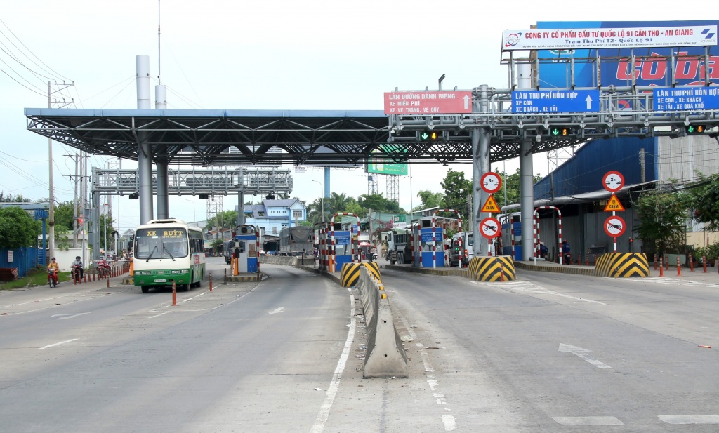 Lý do Trạm thu phí T2 BOT Quốc lộ 91 tạm dừng thu bi tai xe phan ung tram thu phi t2 bot quoc lo 91 tam dung thu