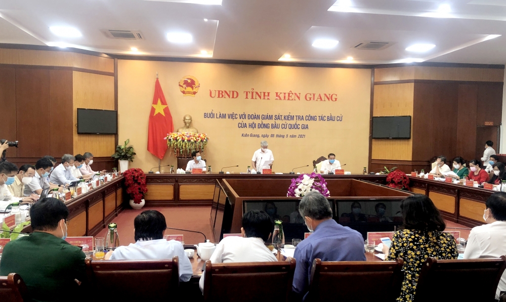 Phó Chủ tịch Uỷ ban Bầu cử Quốc gia làm việc với Ban Bầu cử tỉnh Kiên Giang Phó Chủ tịch Uỷ ban Bầu cử Quốc gia làm việc với Ban Bầu cử tỉnh Kiên Giang