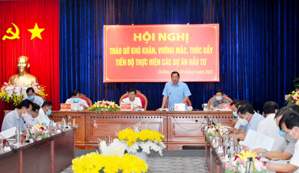 Cà Mau: Khẩn trương gỡ khó, đẩy nhanh tiến độ thực hiện các dự án Cà Mau: Khẩn trương gỡ khó, đẩy nhanh tiến độ thực hiện các dự án
