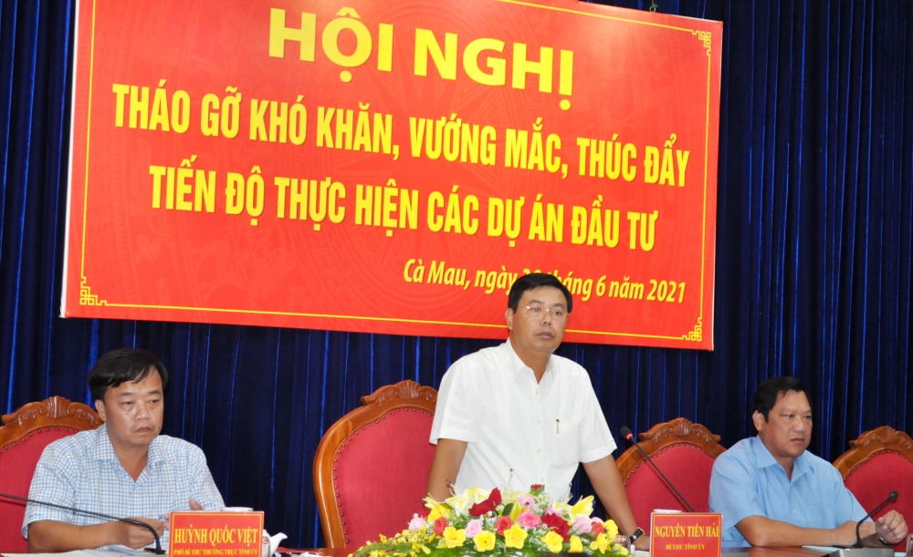 Cà Mau: Khẩn trương gỡ khó, đẩy nhanh tiến độ thực hiện các dự án Cà Mau: Khẩn trương gỡ khó, đẩy nhanh tiến độ thực hiện các dự án