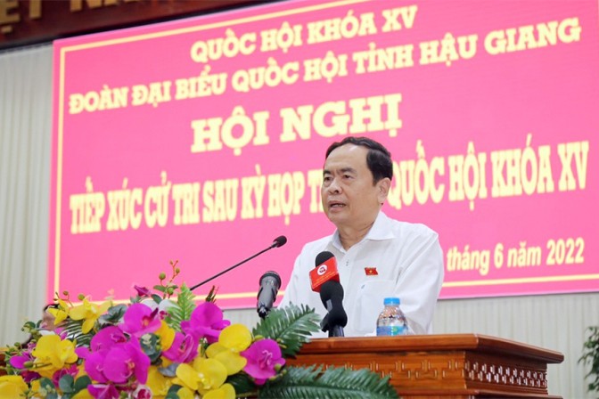 Phó Chủ tịch Thường trực Quốc hội Trần Thanh Mẫn tiếp xúc cử tri tại Hậu Giang Phó Chủ tịch Thường trực Quốc hội Trần Thanh Mẫn tiếp xúc cử tri tại Hậu Giang