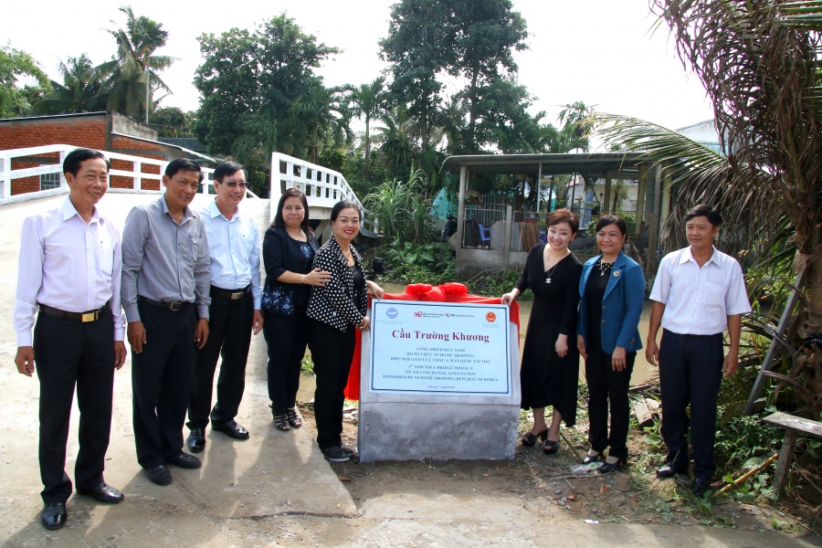 Cần Thơ khánh thành cầu giao thông nông thôn do tổ chức AEA tài trợ can tho khanh thanh cau giao thong nong thon do to chuc aea tai tro