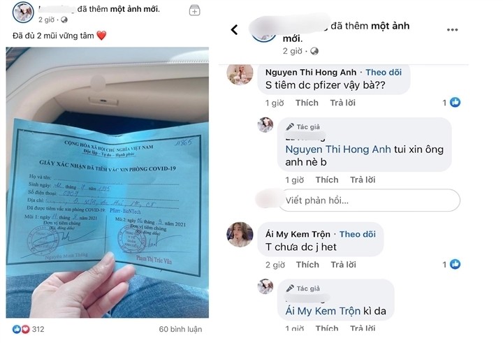 Cần Thơ: Cô gái khoe tiêm vaccine Pfizer, tạm đình chỉ Phó Chủ tịch phường Cần Thơ: Cô gái khoe tiêm vaccine Pfizer, tạm đình chỉ Phó Chủ tịch phường