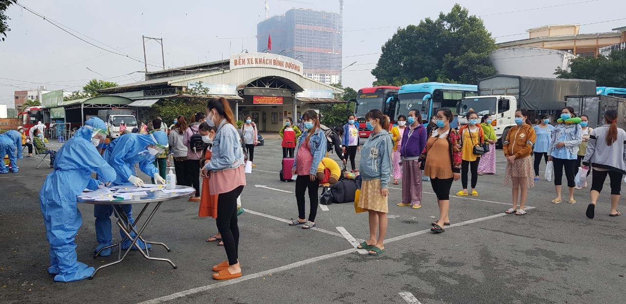 An Giang đón hơn 200 công dân từ TP Hồ Chí Minh và các tỉnh về quê hương