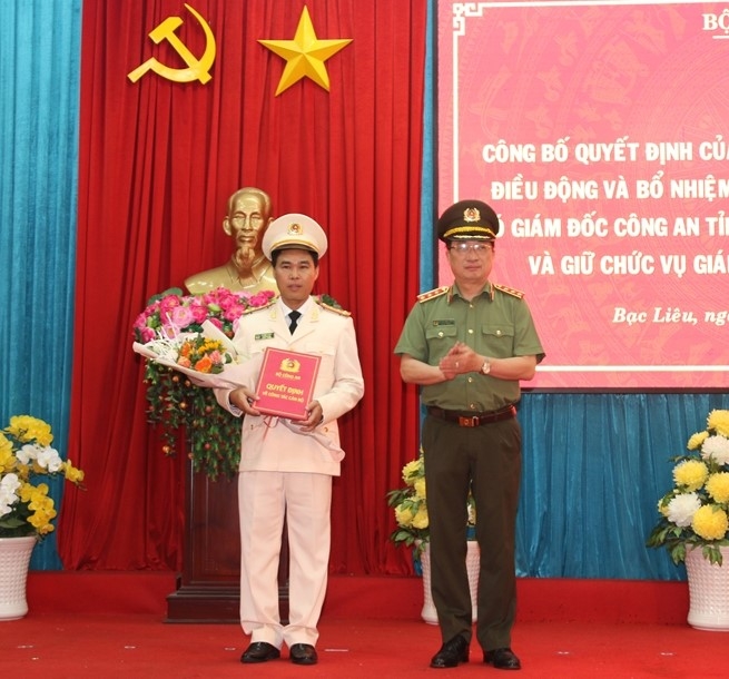 Phó Giám đốc Công an Bình Thuận về làm Giám đốc Công an tỉnh Bạc Liêu pho giam doc cong an binh thuan ve lam giam doc cong an tinh bac lieu