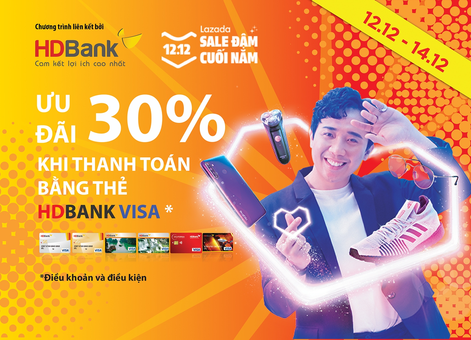 Ưu đãi hoàn tiền lên đến 30% trên Lazada khi sử dụng thẻ HDBank uu dai hoan tien len den 30 tren lazada khi su dung the hdbank