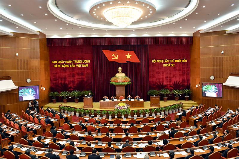 hoi nghi trung uong 14 ra thong cao bao chi ve phien khai mac