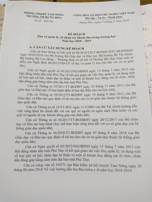 phu tho thu tien hoc buoi 2 moi truong tieu hoc mot kieu