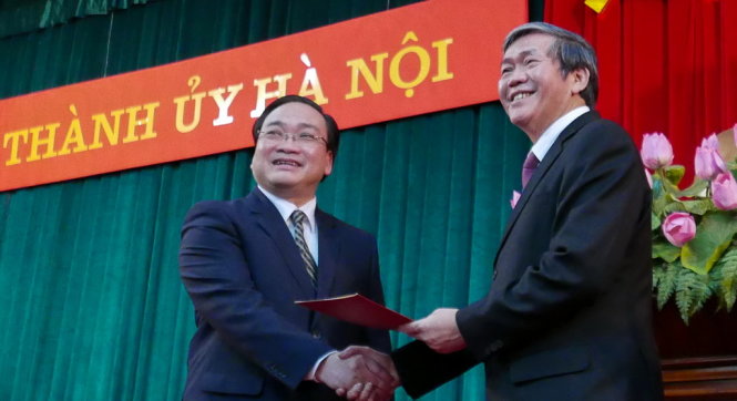 ong hoang trung hai nham chuc bi thu thanh uy ha noi