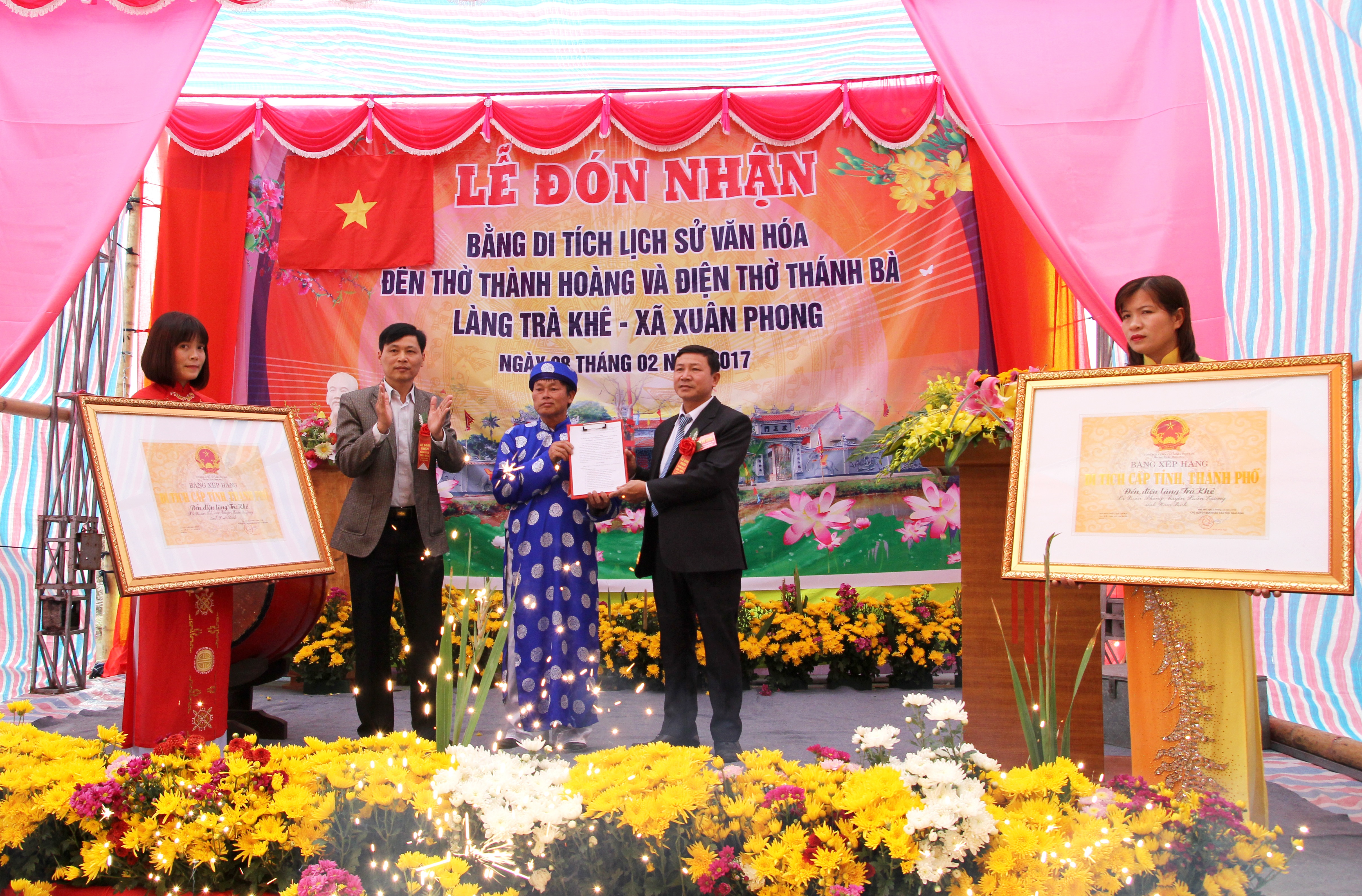xuan truong nam dinh den dien lang tra khe duoc vinh danh la di tich lich su van hoa
