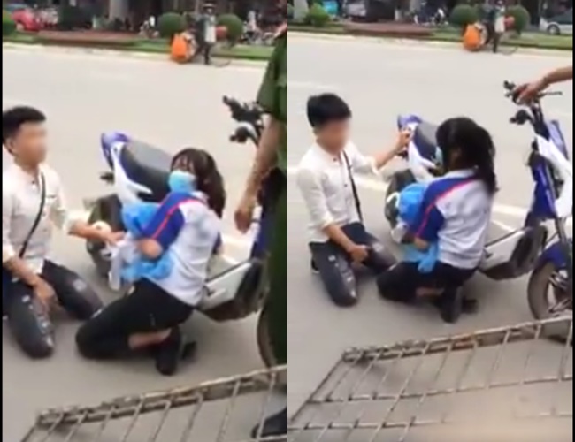 anh cong an nhan nhu nam sinh quy goi xin tha loi vi pham ta chi quy truoc bo me ta thoi khong phai quy lay ai ca
