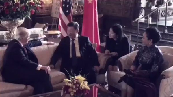 video chau ngoai tong thong trump hat tieng trung tang vo chong chu tich tap can binh duoc chia se rao rao tren mang