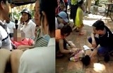video kinh ngac nguoi phu nu bi cap dien 22000 v roi trung nguoi toe lua van song sot