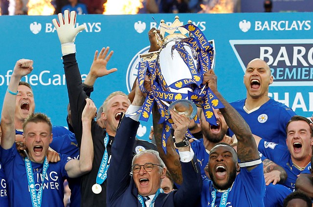 leicester tung bung nhan cup vo dich
