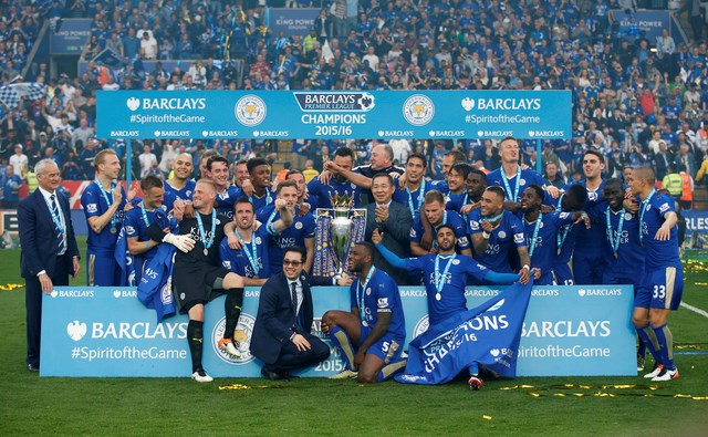 leicester tung bung nhan cup vo dich