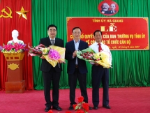 cong bo quyet dinh nhan su moi tai ha tinh thanh hoa va nghe an
