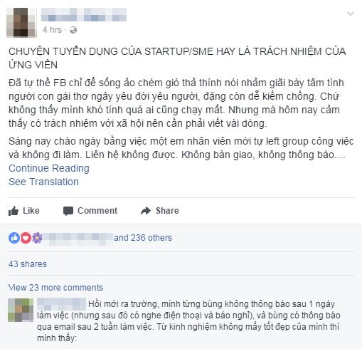 bo viec khong mot loi tu biet loi cua nha tuyen dung hay la trach nhiem cua ung vien