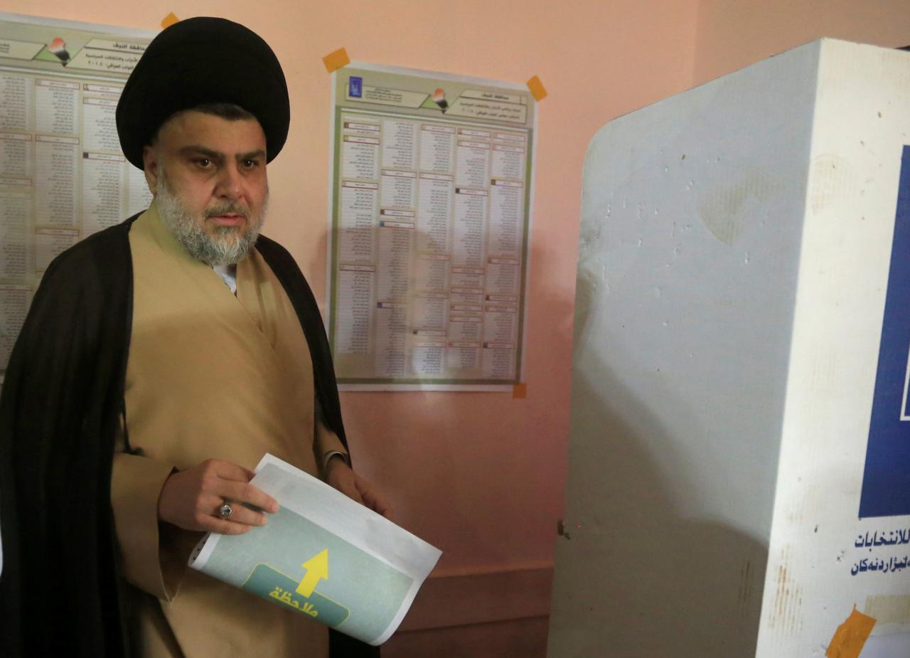 giao si moqtada al sadr thang cu quoc hoi iraq
