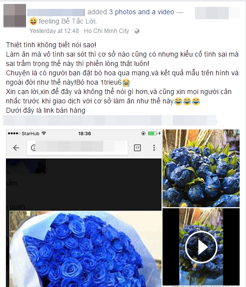dat online bo hoa xanh gia 1 trieu 6 khach hoang hot nhan ve hoa vua heo vua xau
