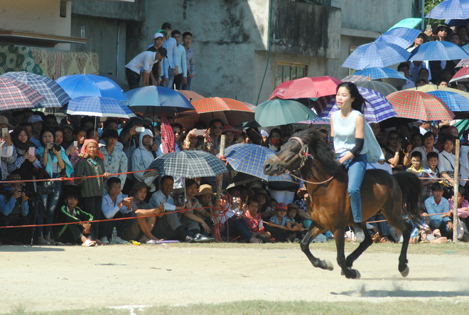 bat chap cai nong 40 do c hang nghin nguoi dan doi nang xem dua ngua o bac ha