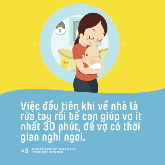 10 dieu chong can lam de giup vo tranh bi tram cam sau sinh