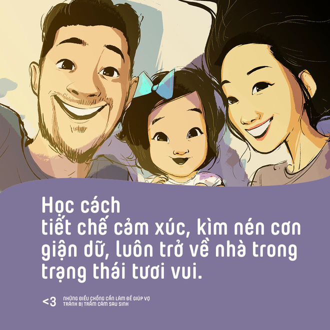 10 dieu chong can lam de giup vo tranh bi tram cam sau sinh